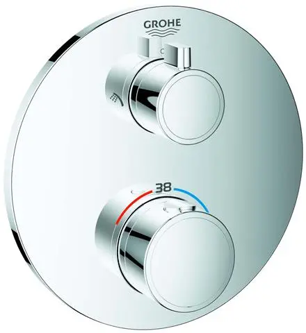 GROHE Fertigmontageset Grohtherm 3000 C chr, UP-Brause-THM mit 2-Wege-Umstellung-24076000