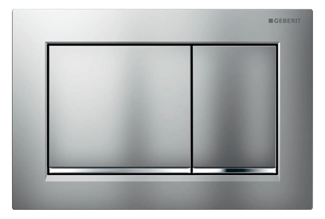 Geberit Betätigungsplatte Omega30: mattchrom-lackiert, easy-to-clean-beschichtet, hochglanz-verchrom-115080JQ1