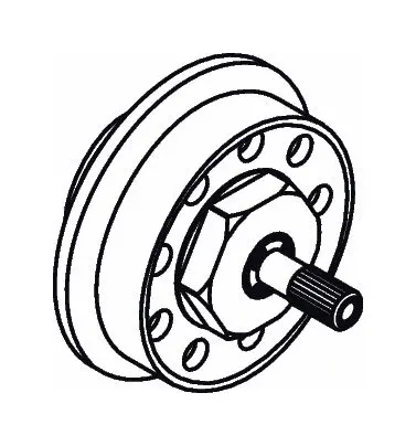 hansgrohe Rosettenmutter Quattro F-Set chrom-96489000