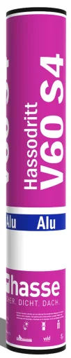 Hassodritt Alu V60 S4 Bitumen-Dampfsperrbahn feinbestreut 5,00 qm /Rolle-23506041