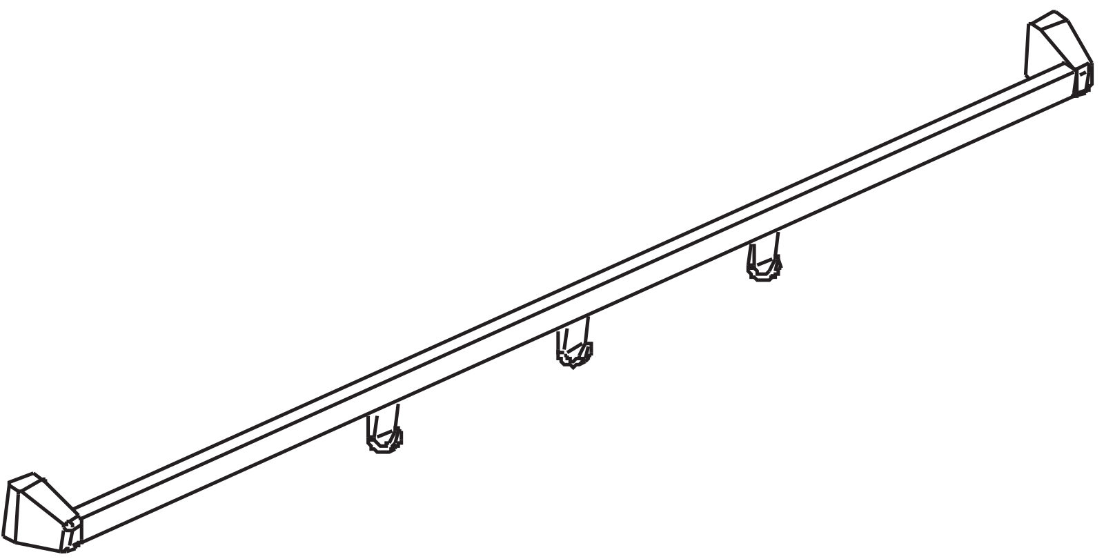 dachrinnenhalter, schwelle, schlauch, stange, werkzeugbefestigung,