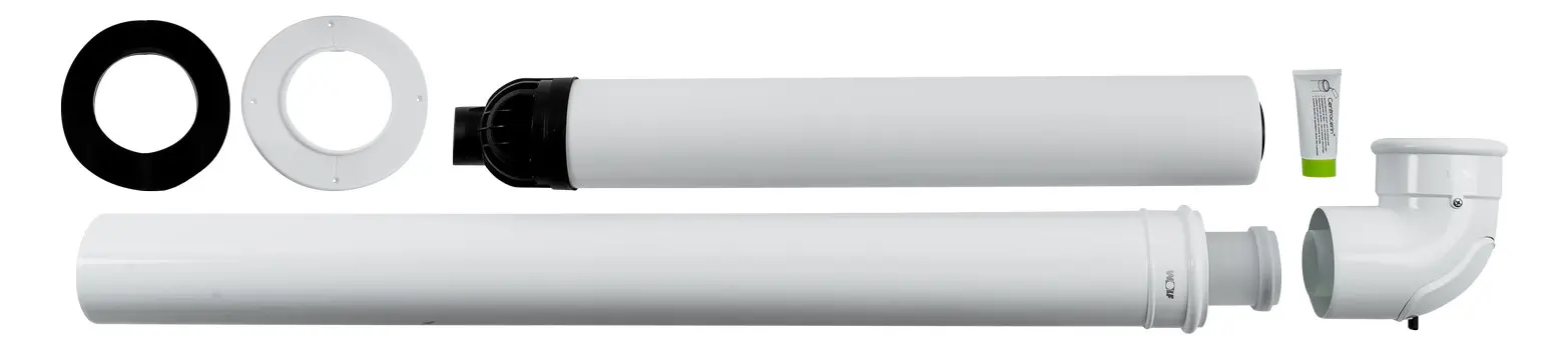 Wolf Luft-/Abgasführung, waagerecht DN 60/100, L= 750 mm, we, raumluftunabh.-2651749