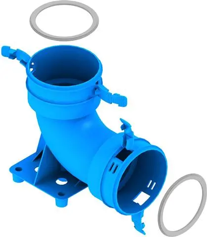 Kermi Bogen x-well NW 75 mm, 90Gr m Fuß, z Verkl. d Bieger.-Y2202075010K Kermi Bogen x-well NW 75 mm, 90Gr m Fuß, z Verkl. d Bieger.-Y2202075010K