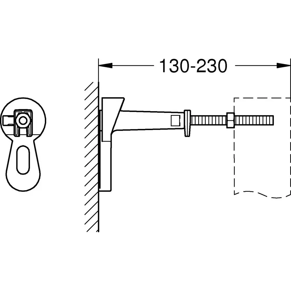 GROHE Wandwinkel Rapid SL für Vorwand-Montage-3855800M