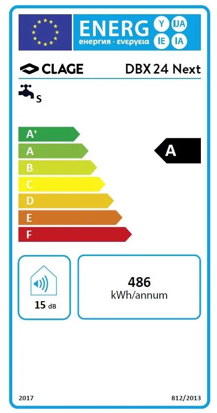 Clage Basis-Durchlauferhitzer DBX Next DBX21 21 kW, 380-415 V3, 30 A, elektronisch geregelt-3200-36121 Clage Basis-Durchlauferhitzer DBX Next DBX21 21 kW, 380-415 V3, 30 A, elektronisch geregelt-3200-36121