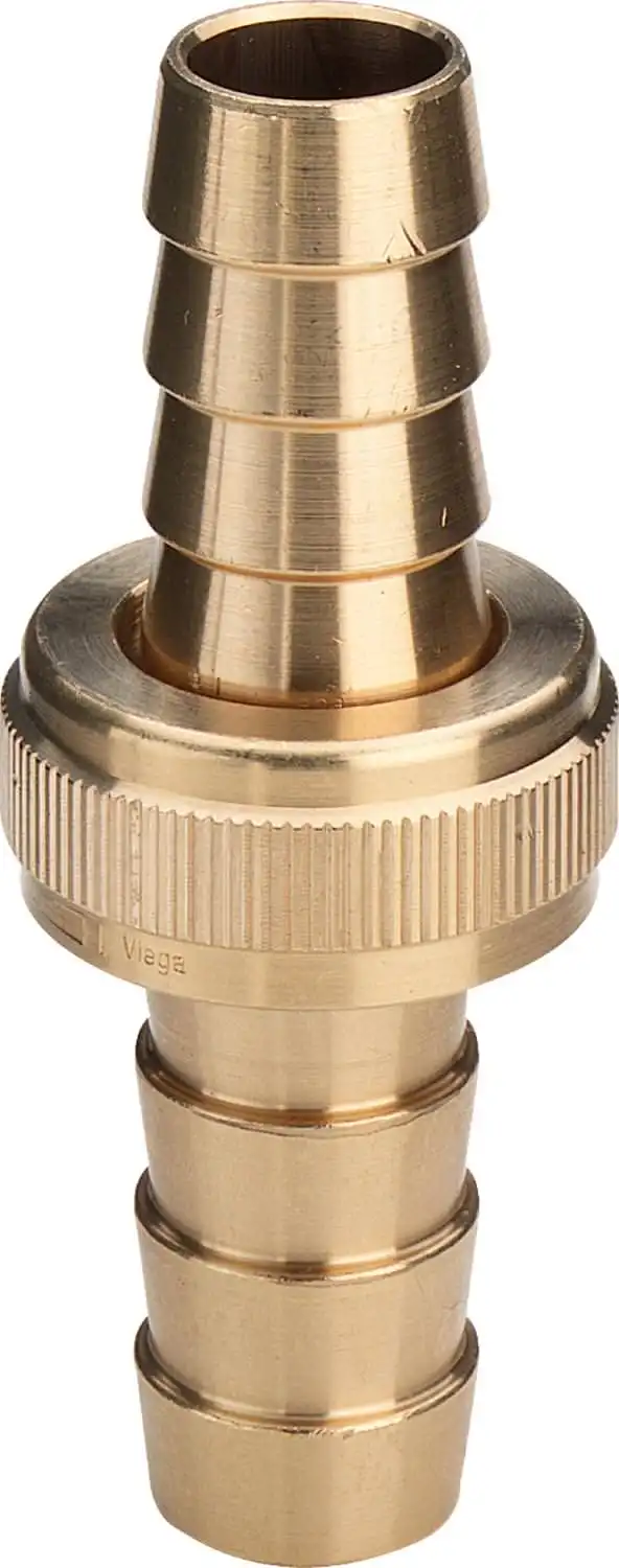 Viega Rotguss-Gewindeverbinder 1821 Schlauchverschraubung 3/4 x 1 Muttergewinde ,Messing 120023-120023