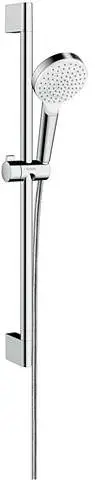Hansgrohe Brauseset Crometta Green 6 l/min, mit 65 cm Brausestange, weiß/chrom-26554400