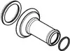 hansgrohe Auslaufsockel Axor Montreux 3-Loch Waschtischarmatur Wandmontage chrom-98576000