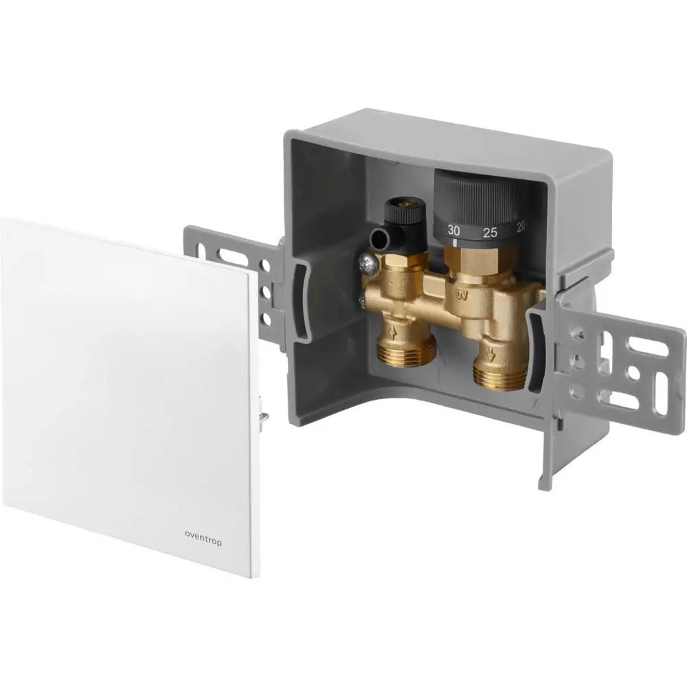 Oventrop Rücklauftemperaturregelung Unibox E RTL weiß, mit Ventil und Rücklauftemperaturbegrenzer-1022731
