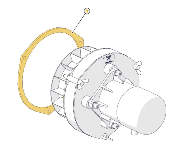 ETA Ersatzteil Dichtung für Abgasgebläse (70 - 90kW) ab Bj. 10/2006-031-2715-00 ETA Ersatzteil Dichtung für Abgasgebläse (70 - 90kW) ab Bj. 10/2006-031-2715-00