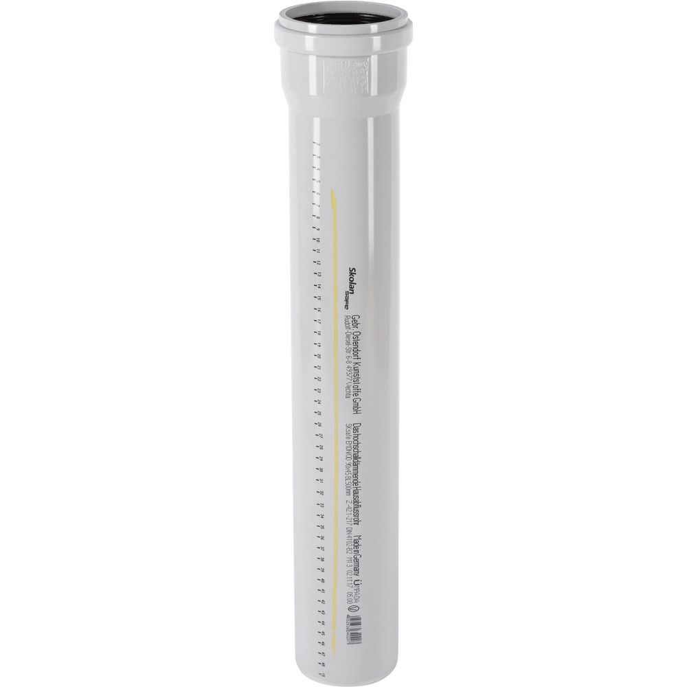 Ostendorf SKOLANsafe-Rohr EM DN/OD 90, 500mm, mit Muffe-334020
