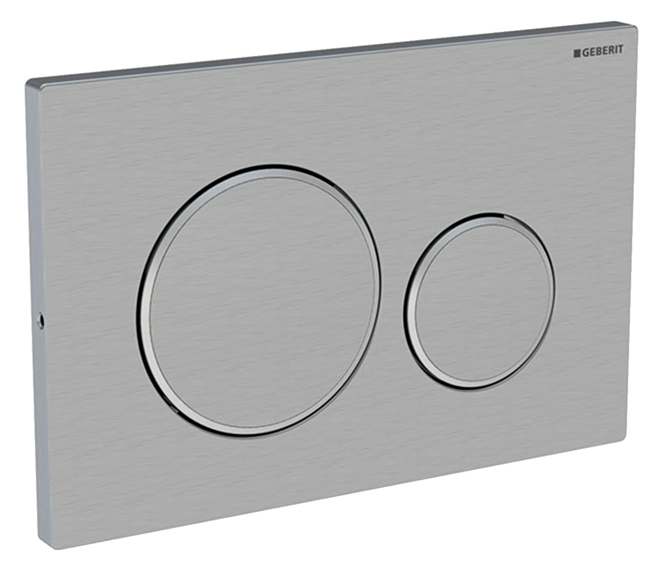 Geberit Betätigungsplatte Sigma20 Round, verschraubbar: gebürstet, easy-to-clean-beschichtet, poliert 115.-115889SN1