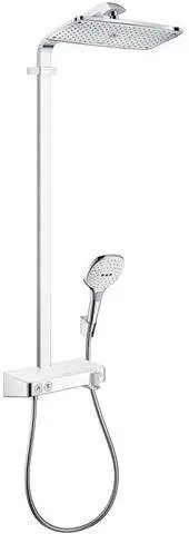 hansgrohe Showerpipe Raindance Select E 360 1jet, mit Brausearm 380mm und Ablage, chrom-27288000