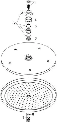 Hansgrohe Tellerkopfbrause Croma 280 1jet, Ø 280 mm, chrom-26220000