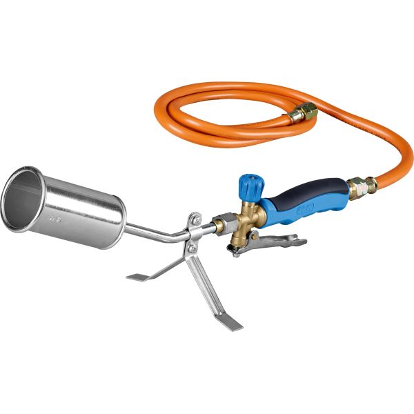 Triuso Abflammgerät ST500 TÜV-geprüft, kurzes Rohr, Brenner Ø 50 mm, Schlauch 1,50 m, 3/8"-52074