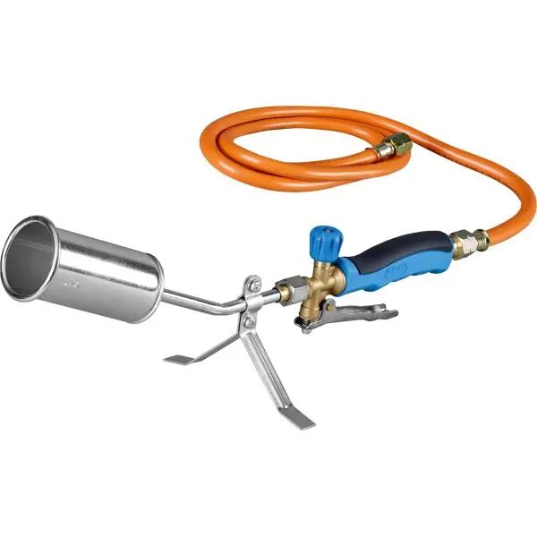 Triuso Abflammgerät ST500 TÜV-geprüft, kurzes Rohr, Brenner Ø 50 mm, Schlauch 1,50 m, 3/8"-52074