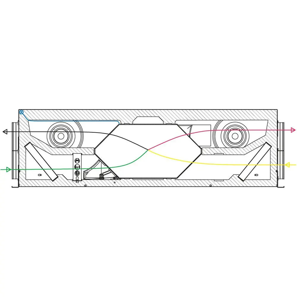 Kermi x-well Wohnraumlüftungsgerät 192x602x952mm, mit Wärmerückgewinnung, F150, 70-105 cbm/h-Y1102150001K Kermi x-well Wohnraumlüftungsgerät 192x602x952mm, mit Wärmerückgewinnung, F150, 70-105 cbm/h-Y1102150001K