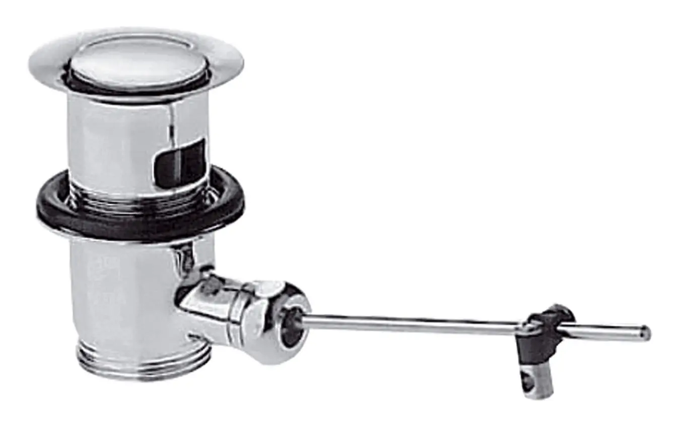 hansgrohe Ablaufg. 11/4" f. WT und Bidet mit Kipphebel messing, rot -94139430