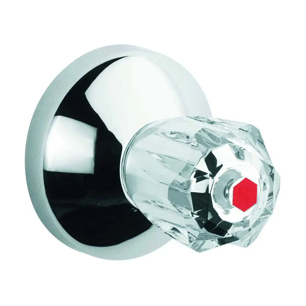 GROHE UP-Ventil-Oberbau Atlanta 19831, T:20-80mm Brillant-Griff Markierung, rot, chrom-19831000