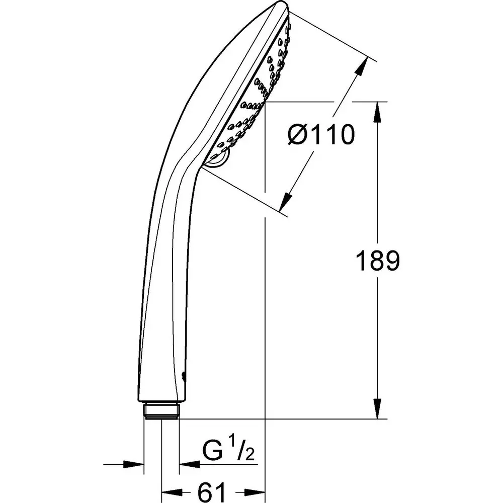 GROHE Handbrause Euphoria 110 Duo 2 Strahlarten, chrom-27220000