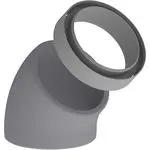 Kermi x-well EPS-Bogen inkl. Muffe NW125/15, 45 Grad-Y2301125008K