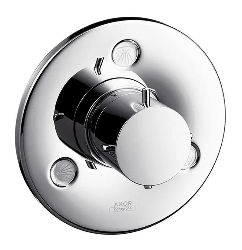 hansgrohe Fertigmontageset Trio/Quattro UP-Ab-/Umstellventil DN 20, chrom-10930000