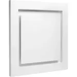 Kermi Zu-/Abluftdurchlass x-well SEA302 NW 125mm, 260x260x12mm, w, quadr. a Met.-Y2403125006K