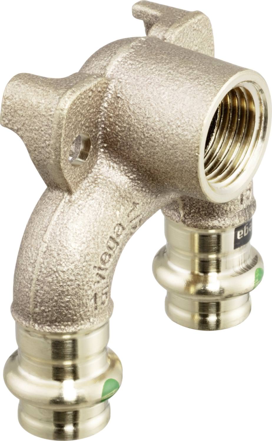 Viega Sanpress 2228.7 Doppelwandscheibe 15 x 1/2 IG x 15 ,Siliziumbronze 687892-687892