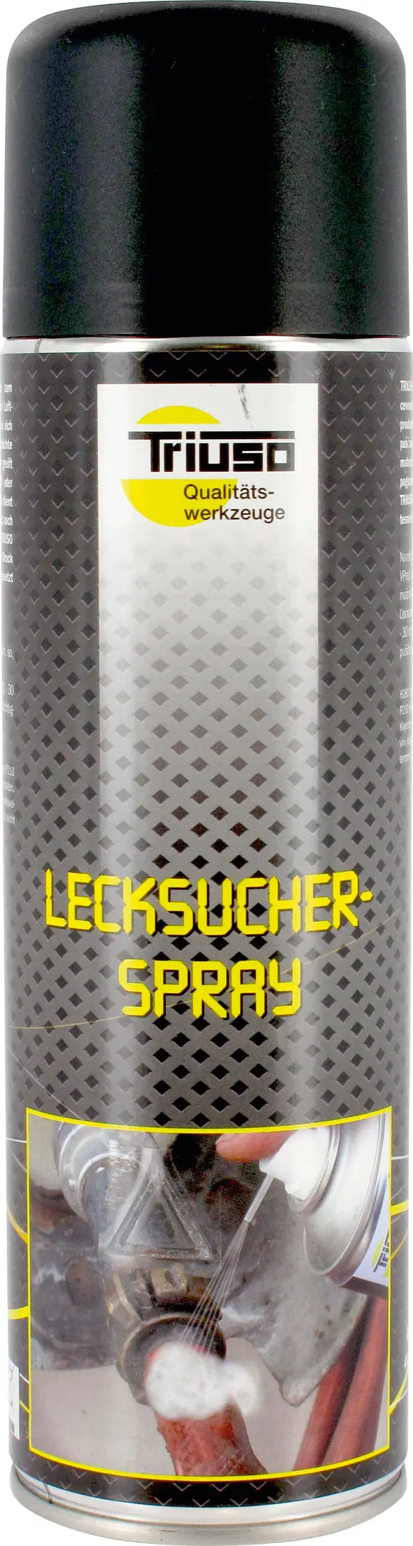 Triuso Lecksuchspray zum Auffinden undichter Stellen an Leitungen, 400 ml, transparent-400LECK