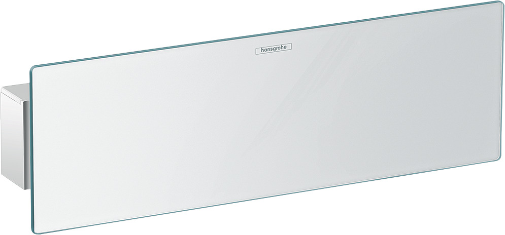 hansgrohe FixFit Wandanschluss Porter 300 mit Brausehalter und Duschablage chrom, Handbrausehalter-26456000