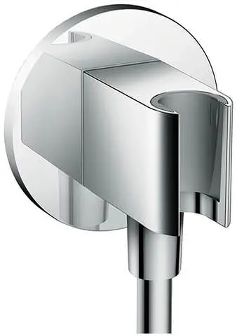 Hansgrohe Schlauchanschluss Axor Fixfit Porter rund mit Rückflussverhinderer, integrierte Haltefunktion, chrom-36733000