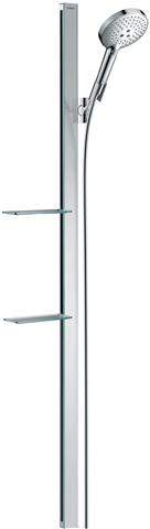 hansgrohe Raindance Select S Brauseset 120 3jet mit Brausestange 150 cm und Seifenschalen-27646000