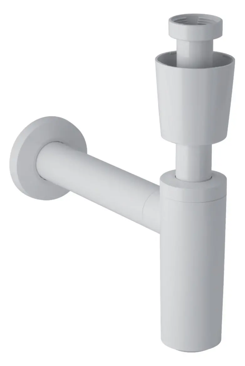 Geberit Tauchrohrgeruchsverschluss für Waschbecken, mit Ventilrosette und Manschette, Abgang horizon-151026111