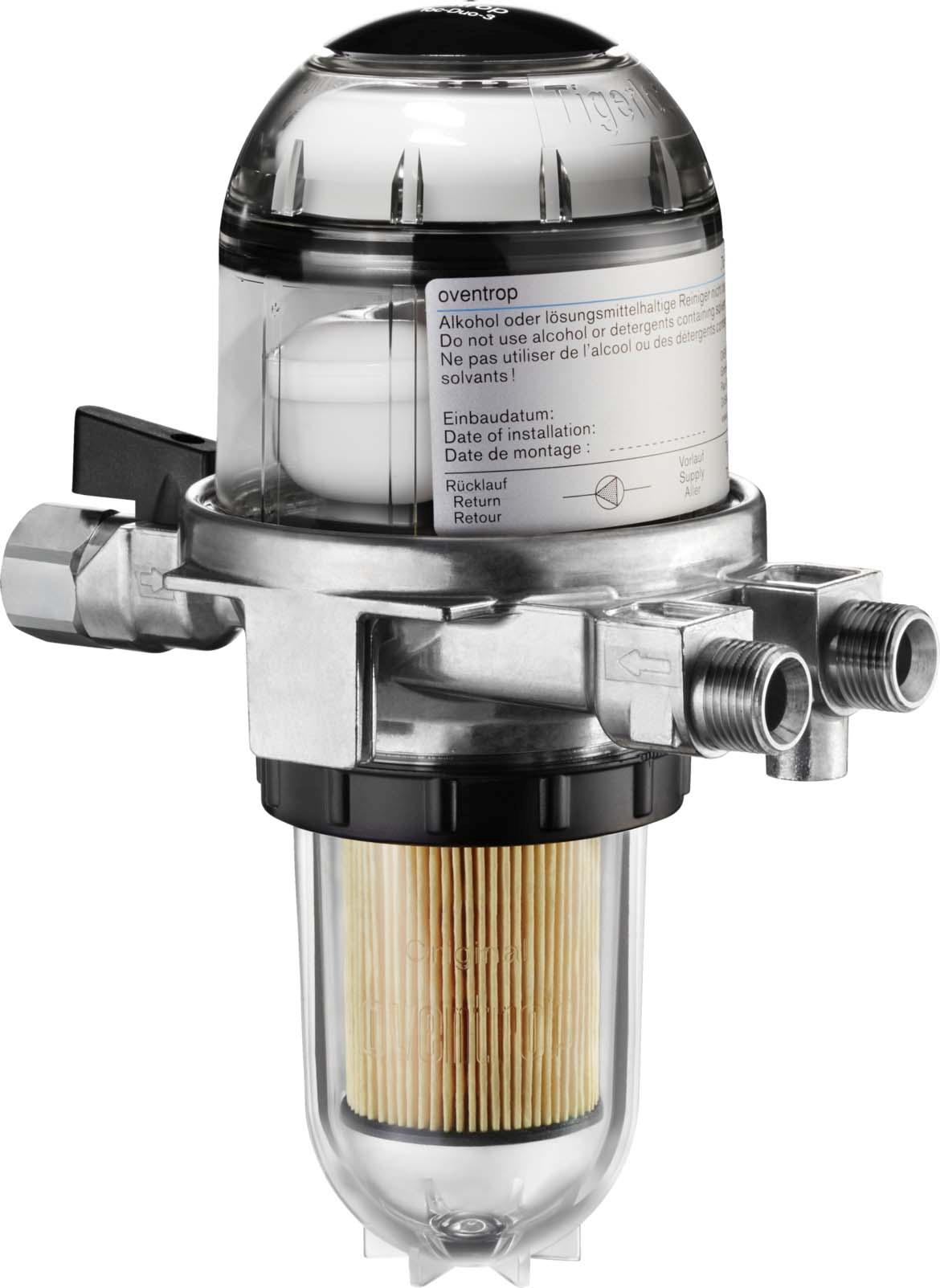 Oventrop Heizölfilter/Entlüfter Toc-Duo-3 G 3/8 IGxG 3/8 AG, Sikueinsatz 25-40 µm-2142732