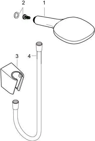 hansgrohe Raindance Select E Brausehalterset 120 3jet mit Brauseschlauch 160 cm-26720000 hansgrohe Raindance Select E Brausehalterset 120 3jet mit Brauseschlauch 160 cm-26720000