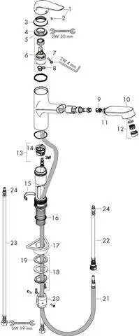 hansgrohe Spültisch-Einhebelmischer M427-H150-71814800