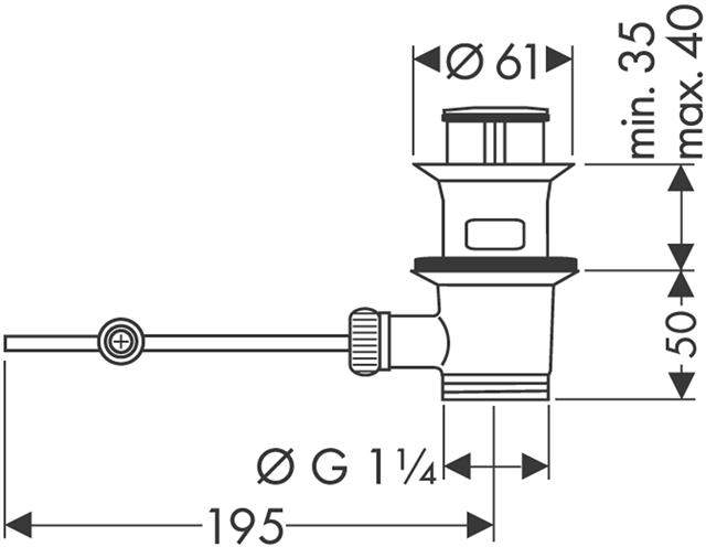 hansgrohe Ablaufgarnitur-94139800