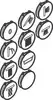 hansgrohe Verbrauchersymbole Rosette chrom-95238000