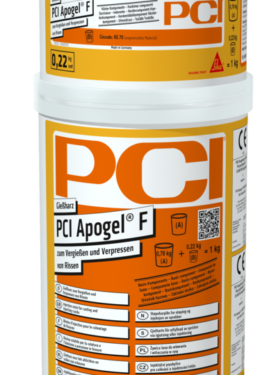 PCI Apogel F, Kleberpaste, Gießharz, Orangenverpackung, Flasche 0,22 kg,
