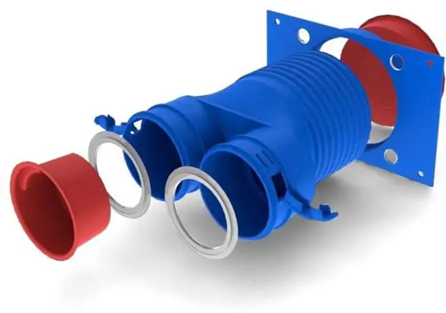 Kermi Ventilanschluss x-well 2 x Nennweite 75 mm - 125 mm, gerade-Y2202075006K Kermi Ventilanschluss x-well 2 x Nennweite 75 mm - 125 mm, gerade-Y2202075006K