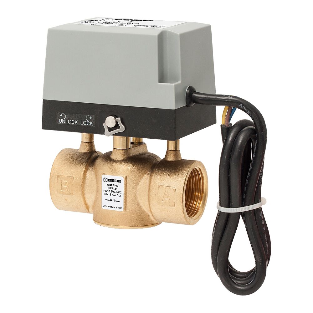ESBE 2 Wege Zonenventil Motorisch Serie ZRS 224 DN 25, KVS 5,7, G1" -43122300