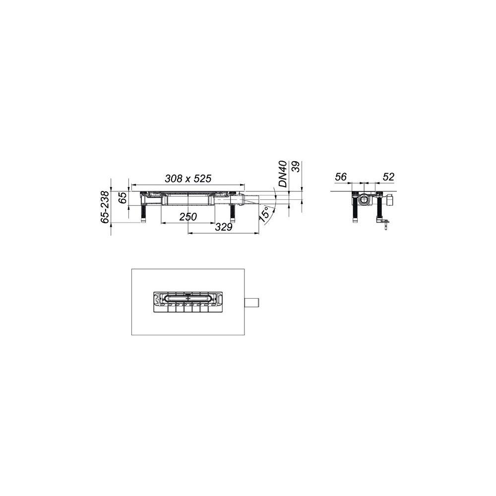 Dallmer Ablaufgehäuse DallFlex Plan 2.0 DN 40-570017