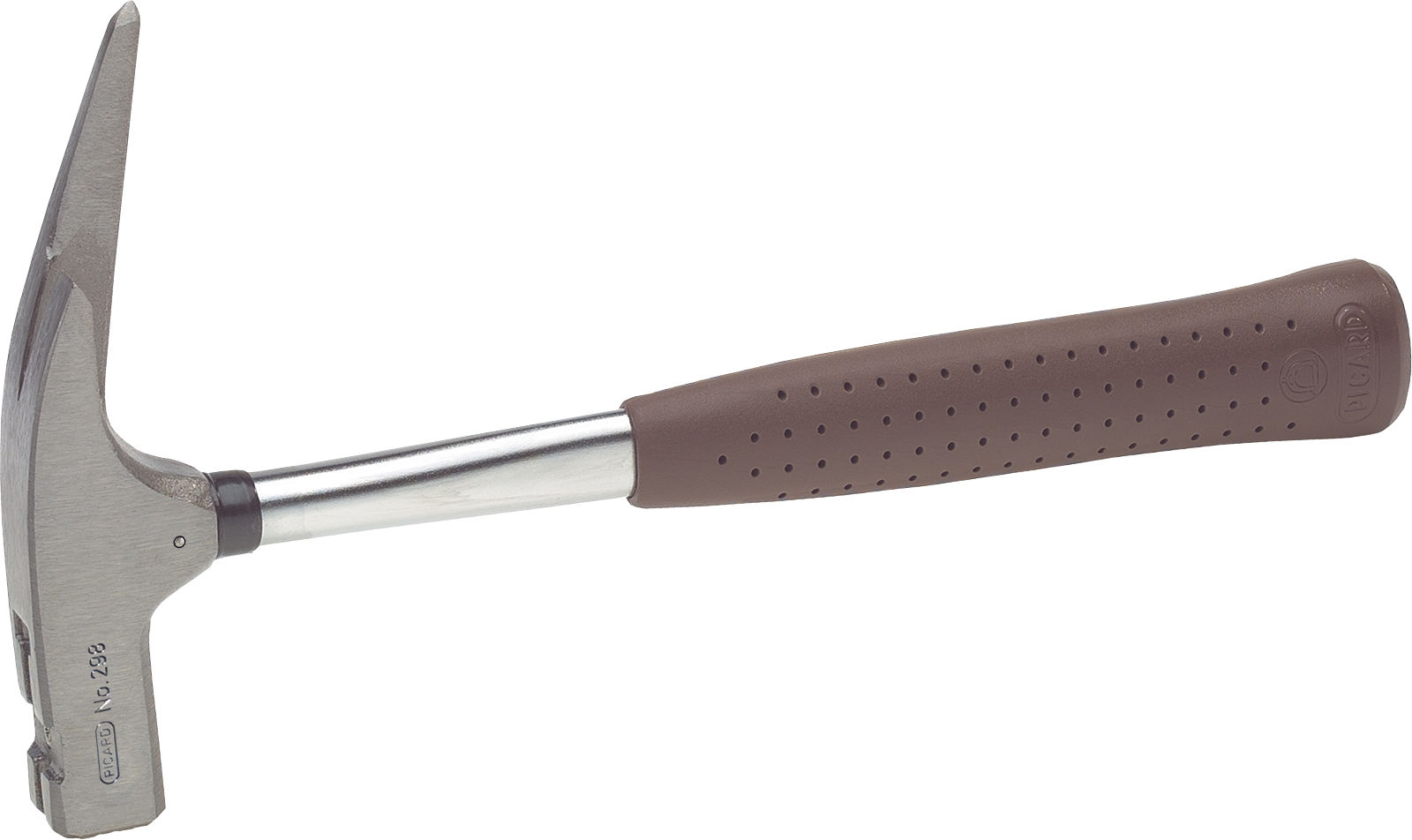 Triuso Latthammer "Picard" mit magnetischem Nagelhalter, brauner Spezialgriff, 600 g, geraute Bahn-298 Triuso Latthammer "Picard" mit magnetischem Nagelhalter, brauner Spezialgriff, 600 g, geraute Bahn-298