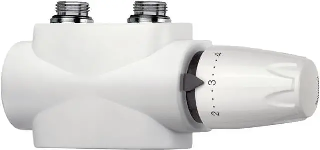 IMI Thermostatventil Multilux 4-Set umstellbar von Zwei- auf Einrohrbetrieb, weiß