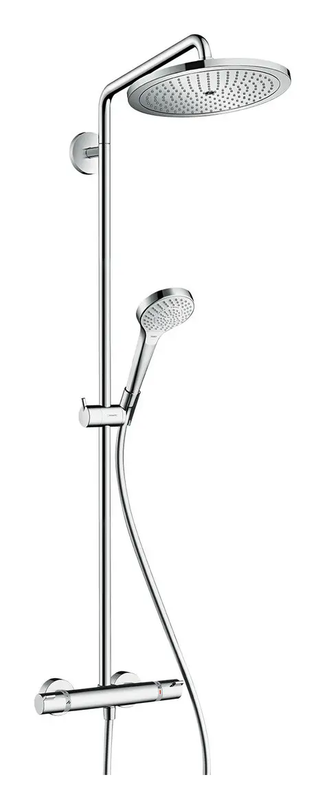 Hansgrohe Showerpipe Croma Select S S280 1jet, mit Brausearm 400 mm schwenkbar, chrom-26790000