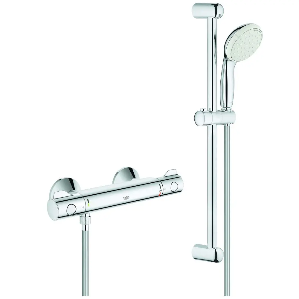 GROHE Brause-Thermostat Grohtherm 800 1/2", mit Brausegarnitur 60cm, chrom -34565001
