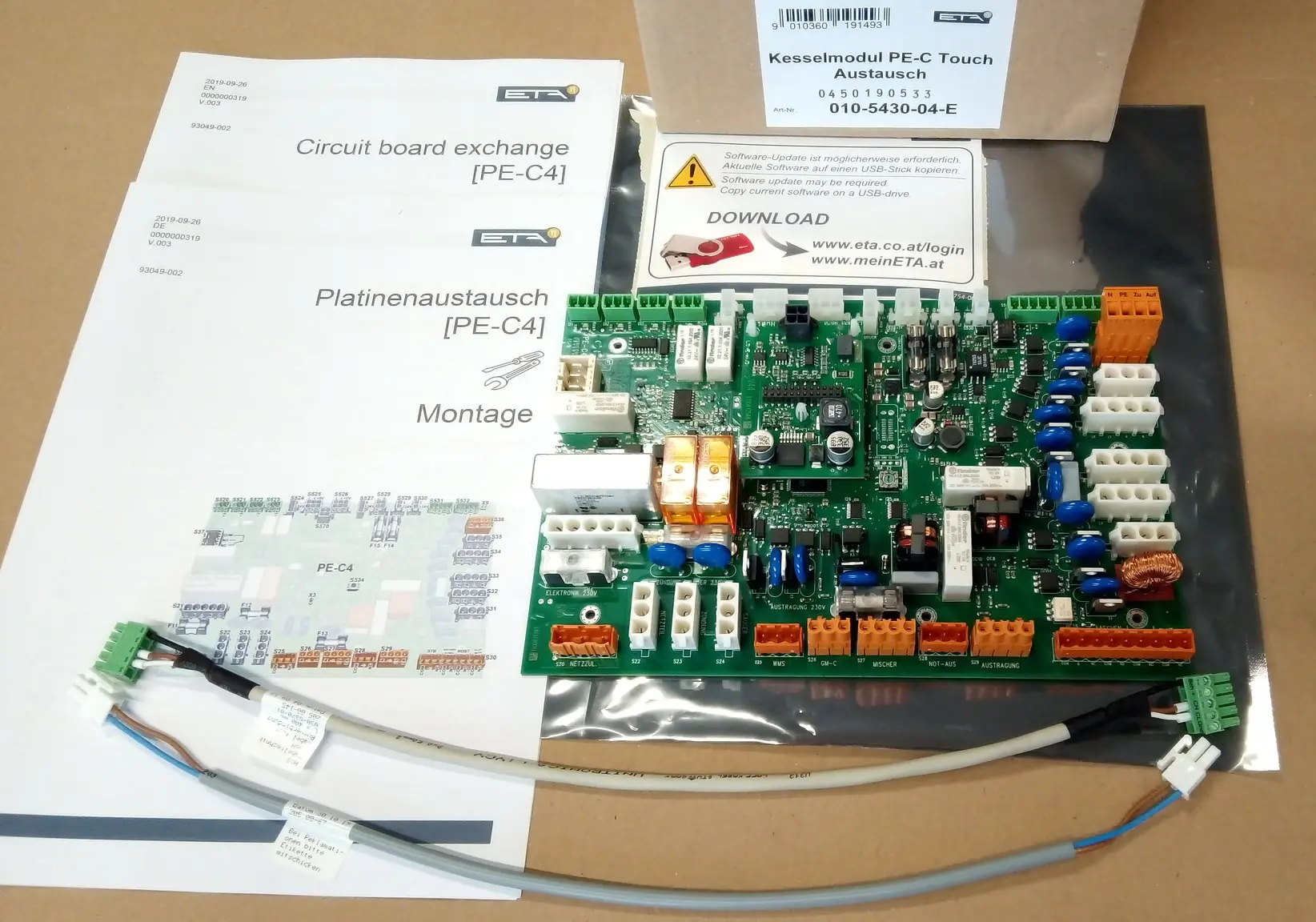 ETA Kesselmodul PE-C Touch Austausch für PE-K, PU, PC-010-5430-04-E