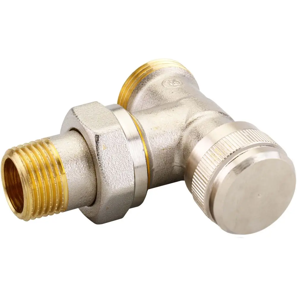 Danfoss Rücklaufverschraubung RLV R 1/2" x G 3/4" A, Eck, vernickelt -003L0363