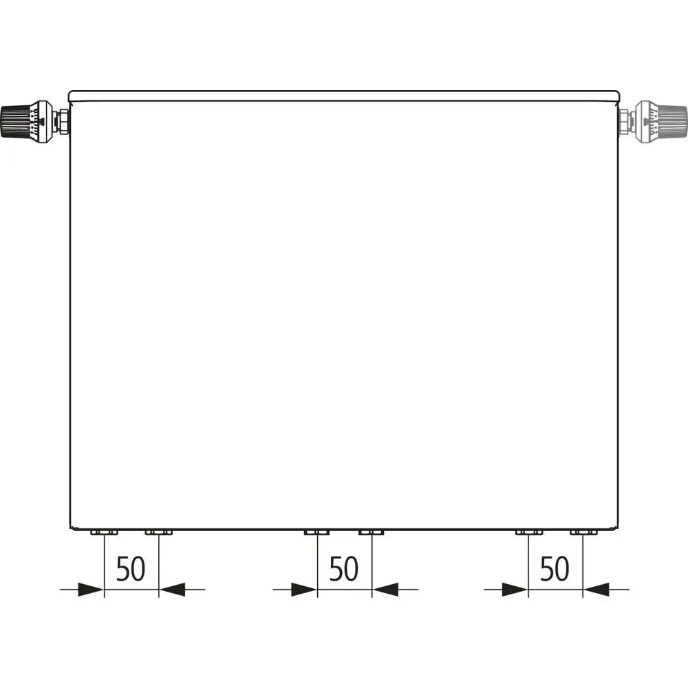 Kermi x2 Plan-Vmulti Typ 12 305x805 mm Weißes Brett,