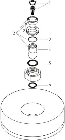 Hansgrohe Kopfbrause Axor Citterio Ø 180 mm, Regenstrahl, chrom-28489000